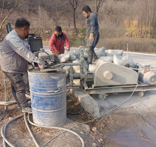 疏勒路面下沉注浆